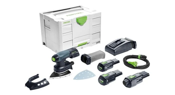Festool DTSC 400 3,0 I-Set 18V Li-Ion Accu Deltaschuurmachine Set (2x 3,0Ah) In Systainer - 100x150mm - 577509 1 Festool DTSC 400 3,0 I-Set 18V Li-Ion Accu Deltaschuurmachine Set (2x 3,0Ah) In Systainer - 100x150mm - 577509