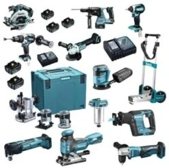 Makita DLX1102TJ2 11-delige 18V Li-Ion Accu Combiset (5x 5,0Ah Accu) In Mbox & Trolley