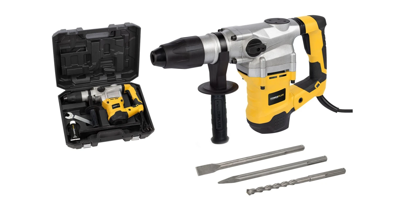 Powerplus POWX1179 Boorhamer In Koffer - 1600W - 9J 2 Powerplus POWX1179 Boorhamer In Koffer - 1600W - 9J - Afbeelding 2