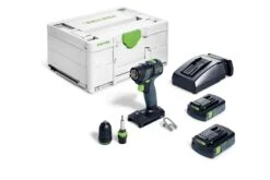 Festool TXS 18 C 3,0-Plus 18V Li-Ion Accu Schroefboormachine Set (2x 3,0Ah) In Systainer - 40Nm - 576895
