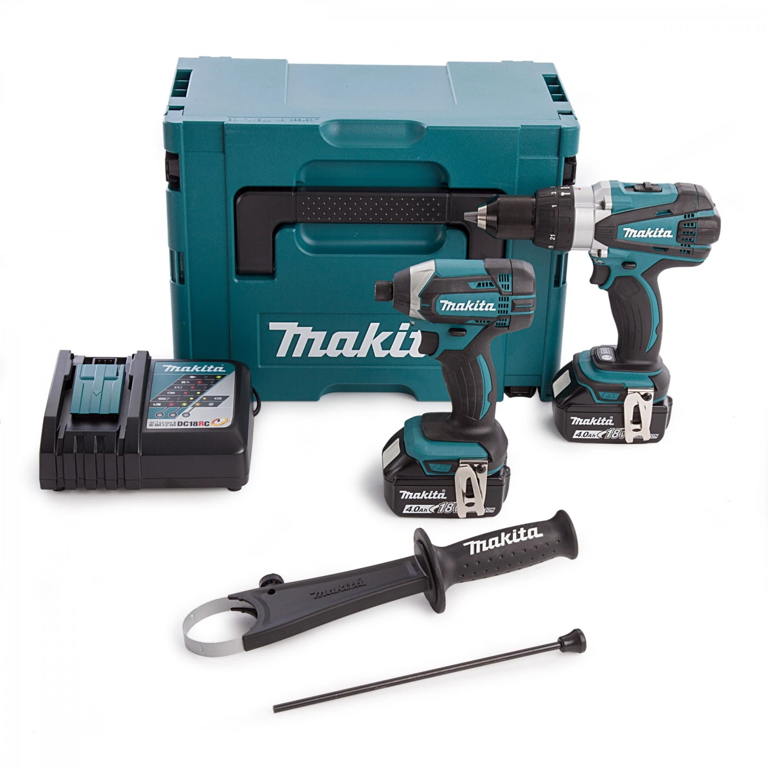 Makita DLX2145MJ 18V Li-Ion Accu Combiset In Mbox (2x 4,0Ah Accu) 1 Makita DLX2145MJ 18V Li-Ion Accu Combiset In Mbox (2x 4,0Ah Accu)