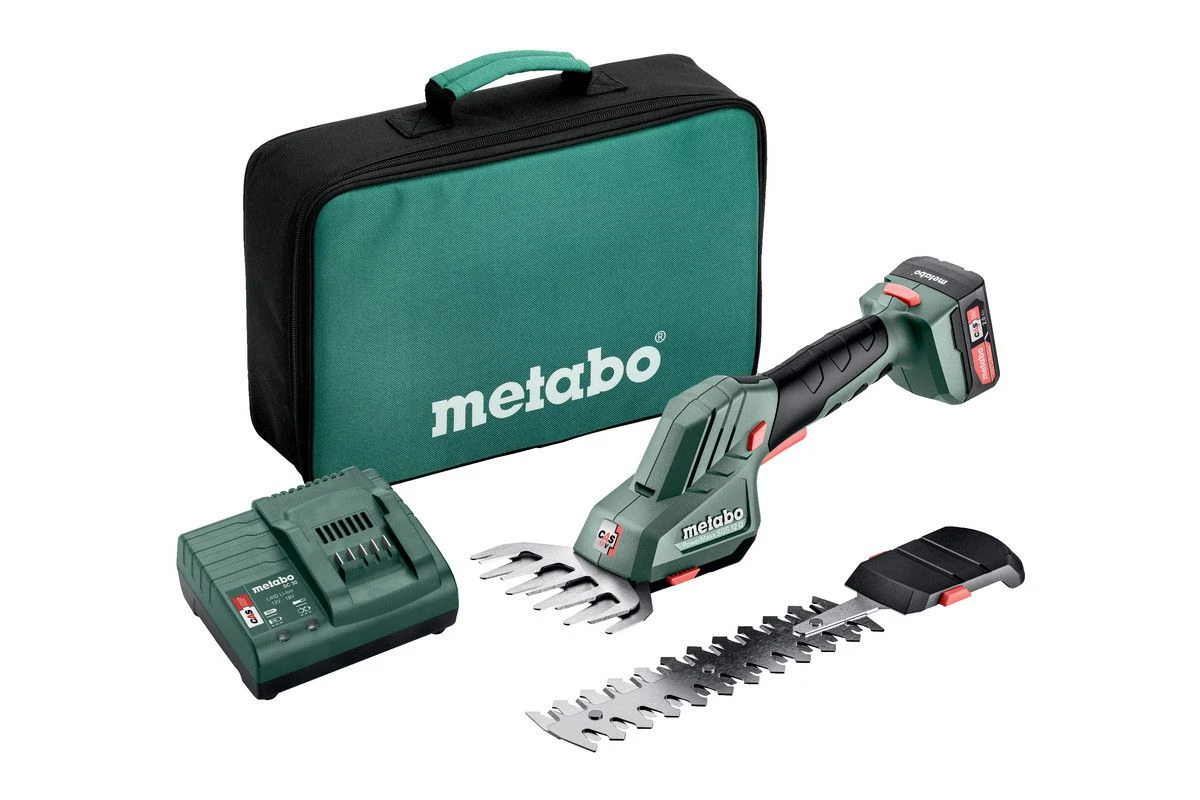 Metabo PowerMaxx SGS 12 Q 12V Li -Ion Accu Grasschaar Set (1x 2.0 Ah) In Tas - 11,5cm 1 Metabo PowerMaxx SGS 12 Q 12V Li -Ion Accu Grasschaar Set (1x 2.0 Ah) In Tas - 11,5cm