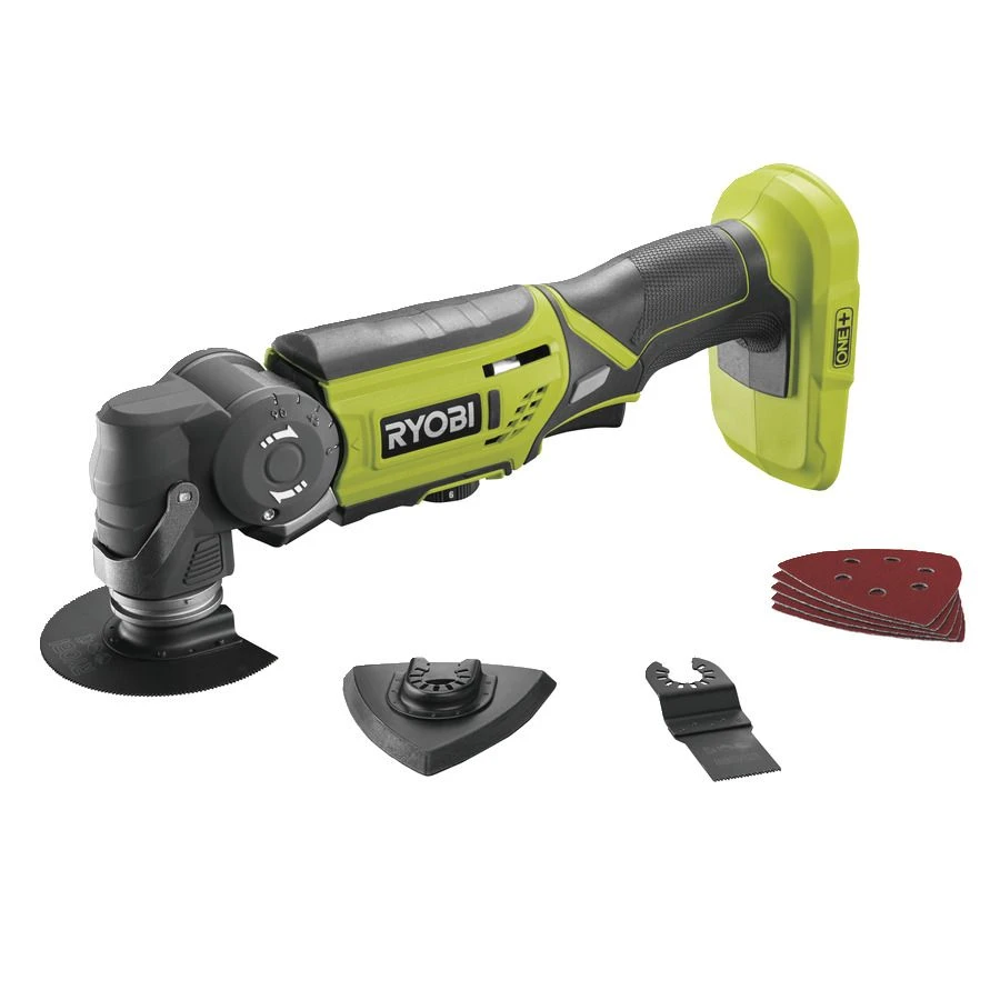 Ryobi R18MT-0 ONE+ 18V Li-Ion Accu Multitool Body Incl. Accessoires - 5133002466 1 Ryobi R18MT-0 ONE+ 18V Li-Ion Accu Multitool Body Incl. Accessoires - 5133002466