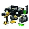 DeWALT DCK212D2T-QW 12V Li-ion XR Accu Schroef/boormachine (DCD701) & Accu Zelfnivellerende Multilijnlaser - Groen - 3x 360˚ Combiset (2x 2.0Ah) In TSTAK Koffer