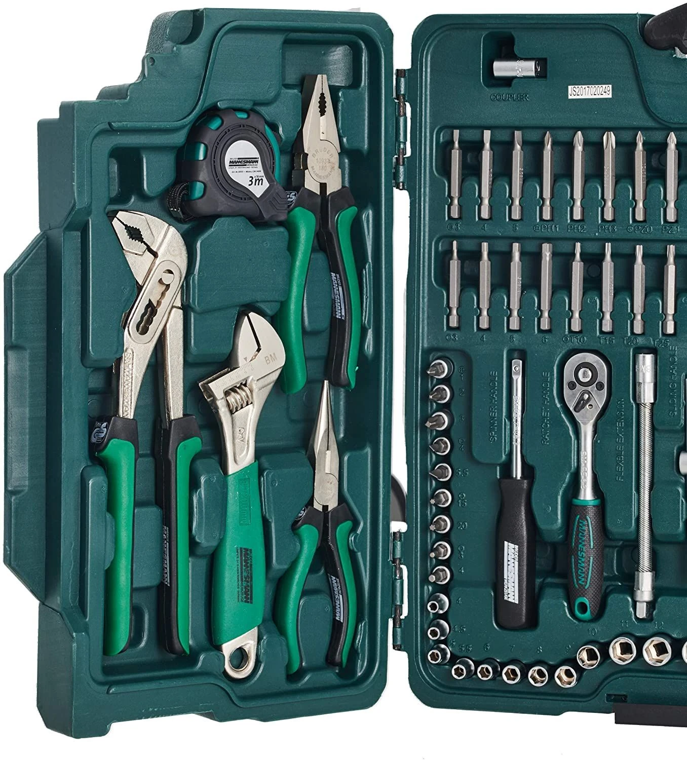 Brüder Mannesmann 29085 Gereedschapset In Koffer - 89-delig 2 Brüder Mannesmann 29085 Gereedschapset In Koffer - 89-delig - Afbeelding 2