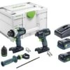 Festool TID 18 5,0/4,0-Set TPC 18/4 18V Li-Ion Accu Combiset (1x 4,0Ah & 1x 5,0Ah) In Systainer - Bluetooth - 577654