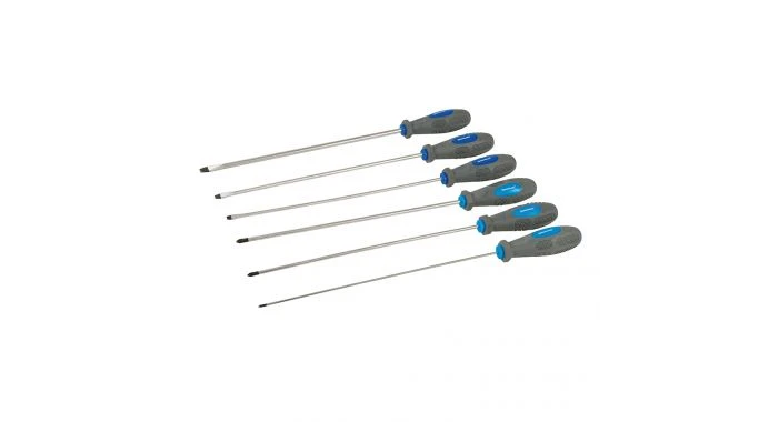 Silverline 909067 6-delige Schroevendraaierset - Extra Lang 1 Silverline 909067 6-delige Schroevendraaierset - Extra Lang