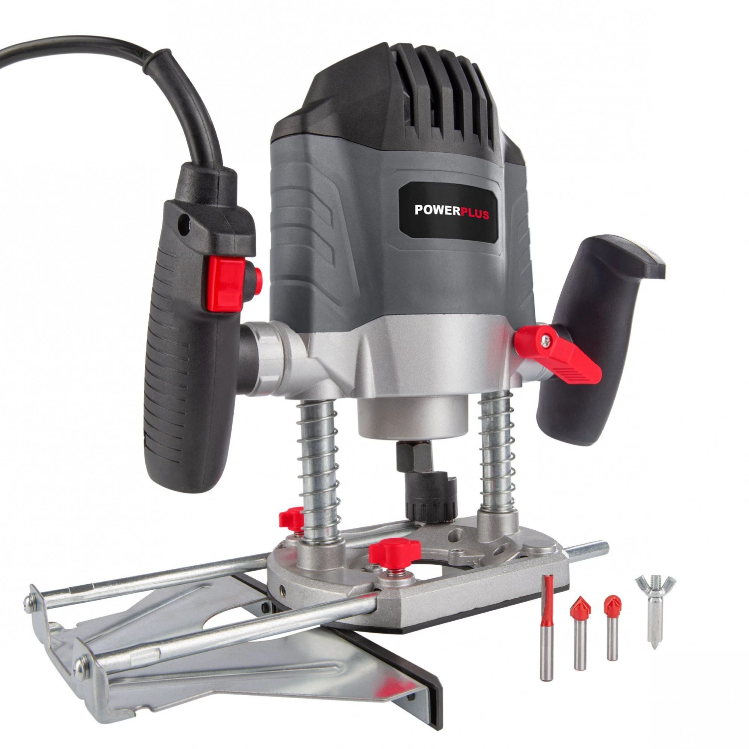 Powerplus POWE80020 Bovenfrees Incl. 3 Router Bits - 1200W 1 Powerplus POWE80020 Bovenfrees Incl. 3 Router Bits - 1200W