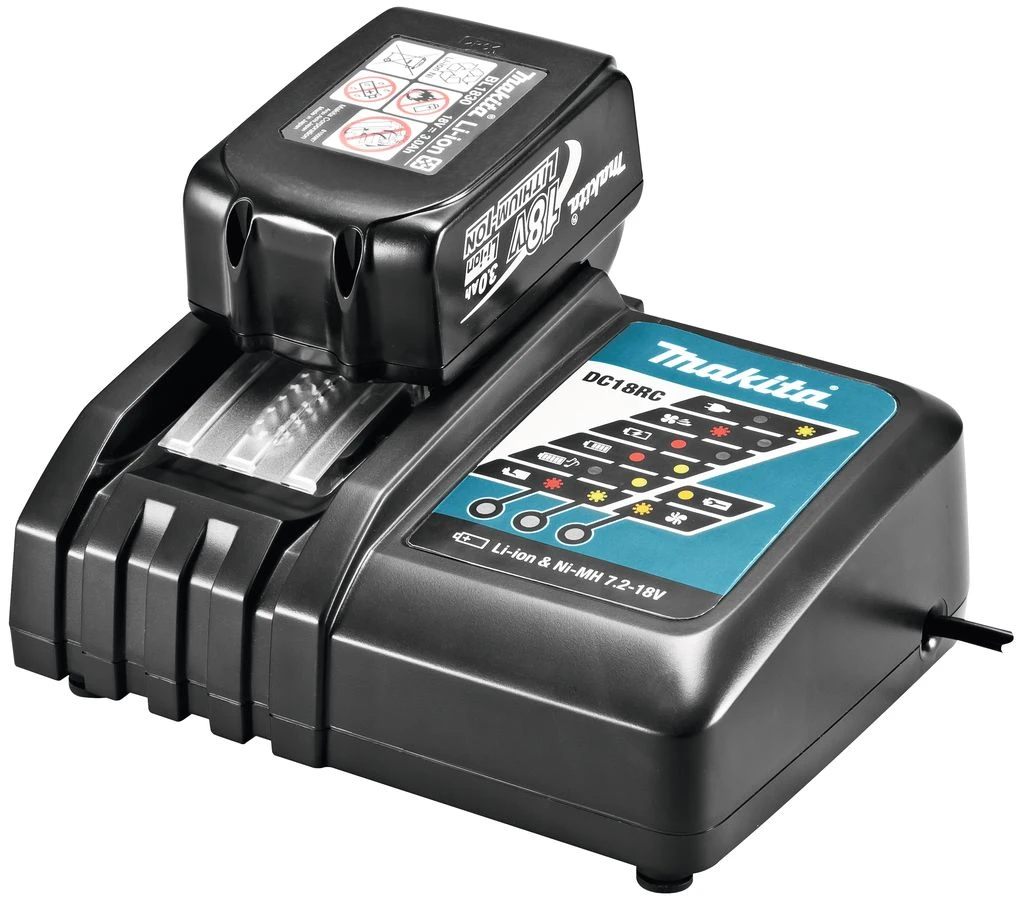 Makita DC18RC 14.4V - 18V Li-Ion Accu Snellader Met Actieve Koeling - 195584-2 5 Makita DC18RC 14.4V - 18V Li-Ion Accu Snellader Met Actieve Koeling - 195584-2 - Afbeelding 5