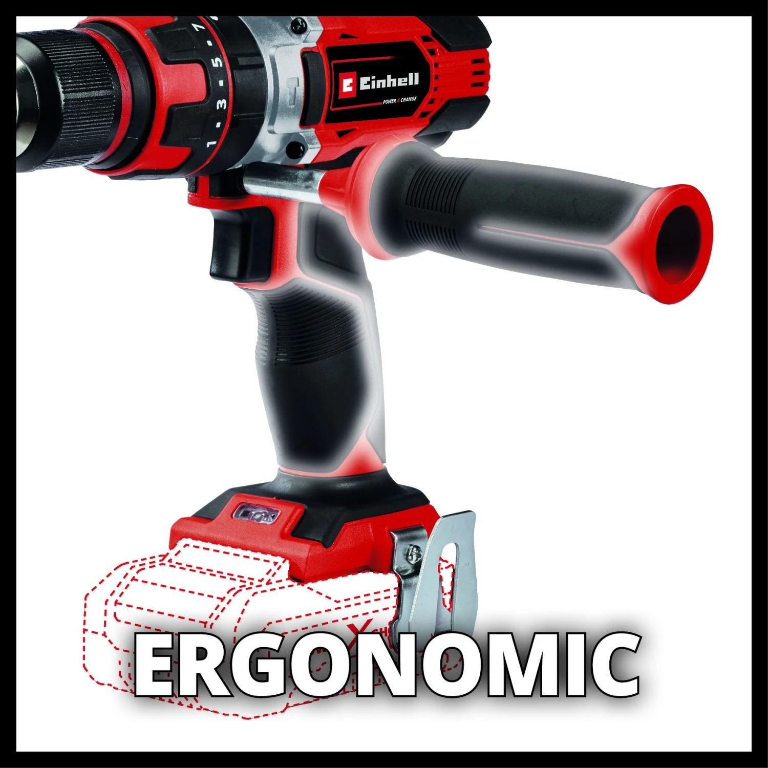 Einhell TE-CD 18/48 Li-i Solo 18V Li-Ion Accu Klopboor-/schroefmachine Body - 4513926 3 Einhell TE-CD 18/48 Li-i Solo 18V Li-Ion Accu Klopboor-/schroefmachine Body - 4513926 - Afbeelding 3