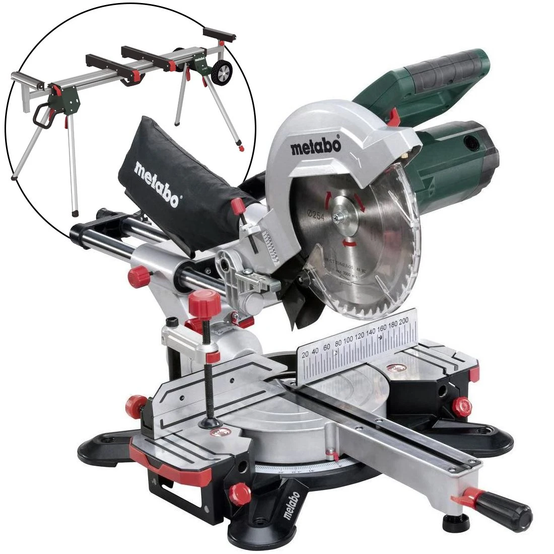 Metabo KGS 254 M Afkortzaag Incl. Onderstel (KSU 401) - 1800W - 254 X 30mm - 690860000 1 Metabo KGS 254 M Afkortzaag Incl. Onderstel (KSU 401) - 1800W - 254 X 30mm - 690860000