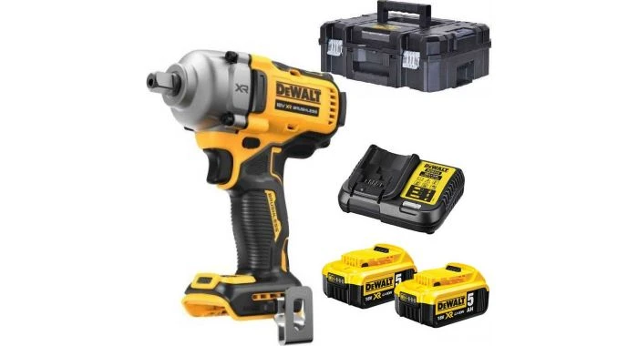 DeWALT DCF892P2T-QW 18V Li-ion XR Accu Slagmoersleutel Set (2x 5.0Ah) - 1/2'' - In TSTAK Koffer 1 DeWALT DCF892P2T-QW 18V Li-ion XR Accu Slagmoersleutel Set (2x 5.0Ah) - 1/2'' - In TSTAK Koffer