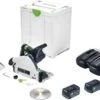 Festool TSC 55 5,0 KEBI-Plus/XL 18V Li-Ion Accu Invalzaag Set (2x 5,0Ah) In Systainer - 160mm - 577342