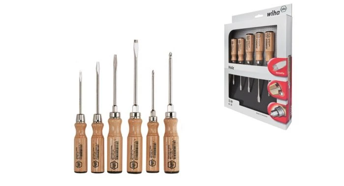 Wiha 162 HK6 SO Hout Sleufkop/ Phillips-Schroevendraaierset - 6 Delig - 07149 1 Wiha 162 HK6 SO Hout Sleufkop/ Phillips-Schroevendraaierset - 6 Delig - 07149