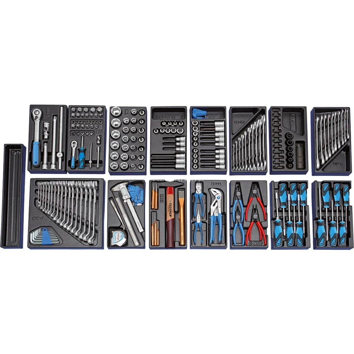 Gedore 1500 ES-02-2004 Gereedschapwagen Gevuld - 207-delig - 2657708 2 Gedore 1500 ES-02-2004 Gereedschapwagen Gevuld - 207-delig - 2657708 - Afbeelding 2