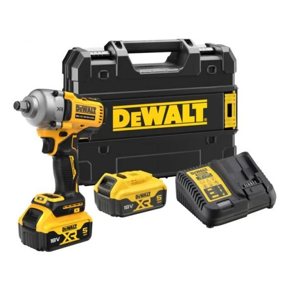 DeWALT DCF891P2T-QW 18V Li-ion XR Accu Slagmoersleutel Set (1x 5.0Ah) In TSTAK Koffer 1 DeWALT DCF891P2T-QW 18V Li-ion XR Accu Slagmoersleutel Set (1x 5.0Ah) In TSTAK Koffer
