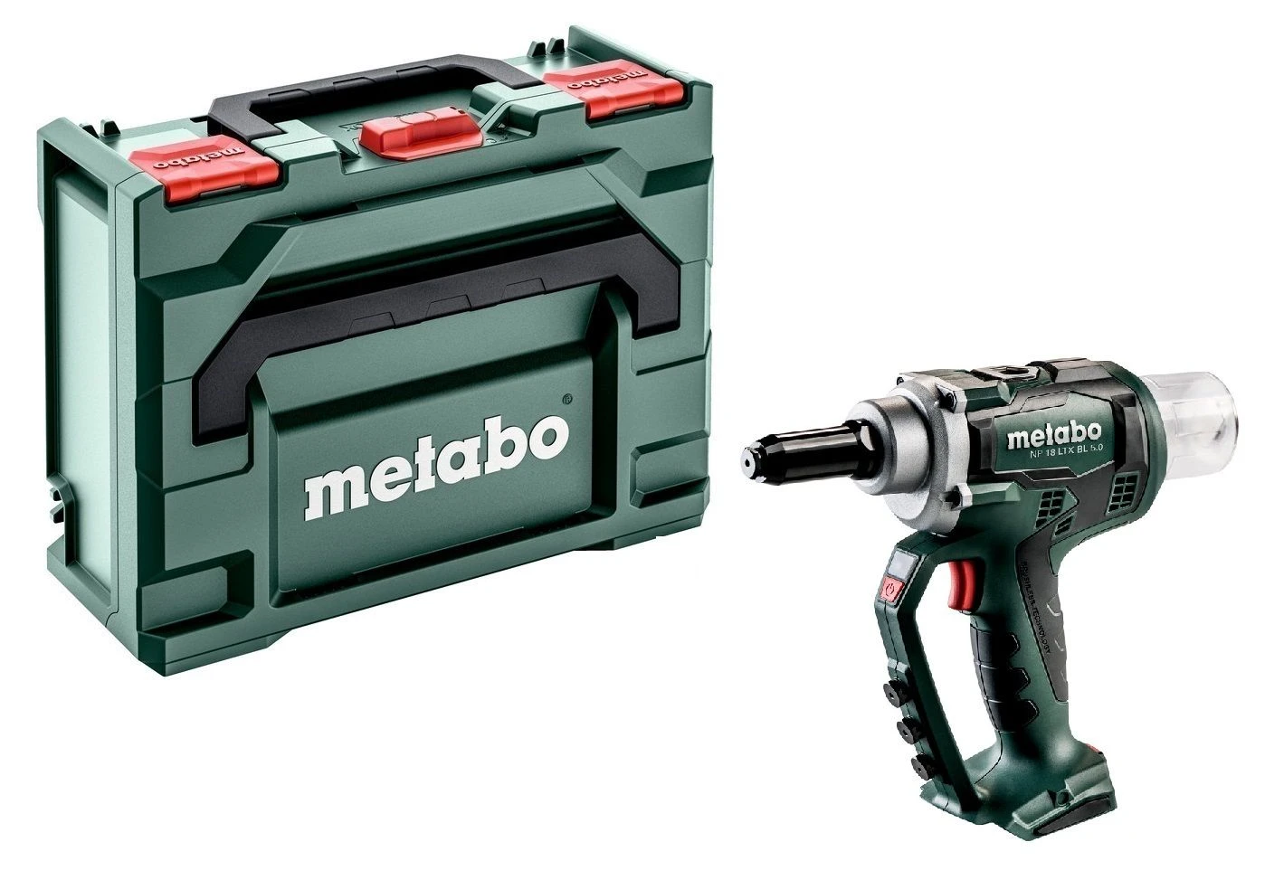 Metabo SET NP 18 LTX BL 5.0 Accu Blindnietpistool (2x 4.0Ah LiHD Accu) In MetaBox - Koolborstelloos - 2.4 - 5 Mm - 619002800 2 Metabo SET NP 18 LTX BL 5.0 Accu Blindnietpistool (2x 4.0Ah LiHD Accu) In MetaBox - Koolborstelloos - 2.4 - 5 Mm - 619002800 - Afbeelding 2