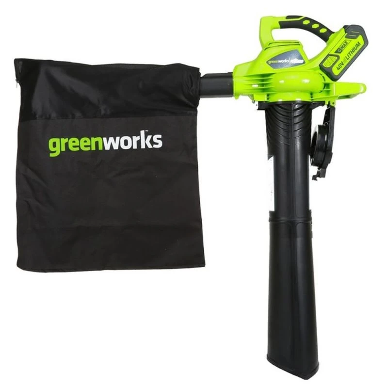 Greenworks GD40BV 40V Li-Ion Accu Blaas-/zuigmachine Body - 280km/h 1 Greenworks GD40BV 40V Li-Ion Accu Blaas-/zuigmachine Body - 280km/h