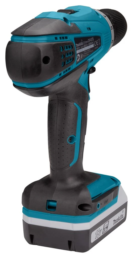 Makita HP457DWE 18V Li-Ion Accu Klopboor-/schroefmachine Set (2x 1.5Ah Accu) In Koffer 12 Makita HP457DWE 18V Li-Ion Accu Klopboor-/schroefmachine Set (2x 1.5Ah Accu) In Koffer - Afbeelding 12