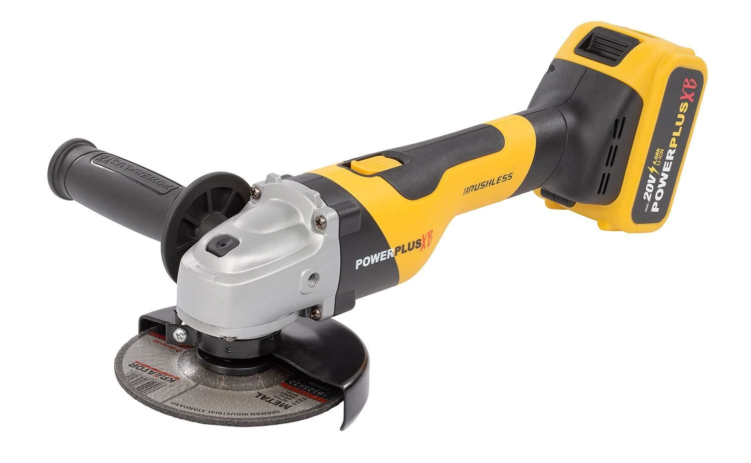 Powerplus POWXB20050 20V Li-Ion Accu Haakse Slijper Set (1x 4.0Ah Accu) In Koffer - Koolborstelloos 2 Powerplus POWXB20050 20V Li-Ion Accu Haakse Slijper Set (1x 4.0Ah Accu) In Koffer - Koolborstelloos - Afbeelding 2