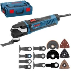 Nieuwe Producten 3 Bosch GOP 40-30 Multitool + 16 Delige Accessoireset In L-Boxx - 400W - 0601231001