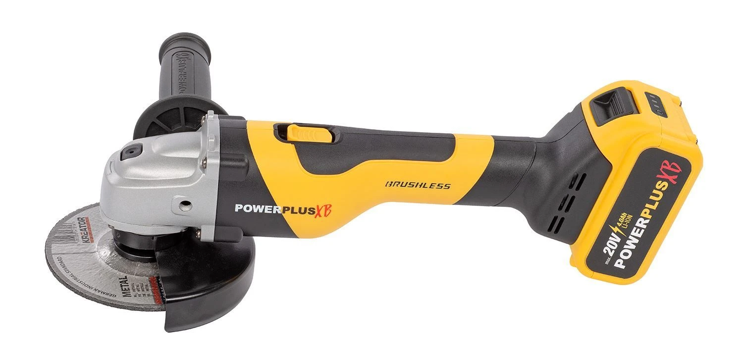 Powerplus POWXB20050 20V Li-Ion Accu Haakse Slijper Set (1x 4.0Ah Accu) In Koffer - Koolborstelloos 4 Powerplus POWXB20050 20V Li-Ion Accu Haakse Slijper Set (1x 4.0Ah Accu) In Koffer - Koolborstelloos - Afbeelding 4