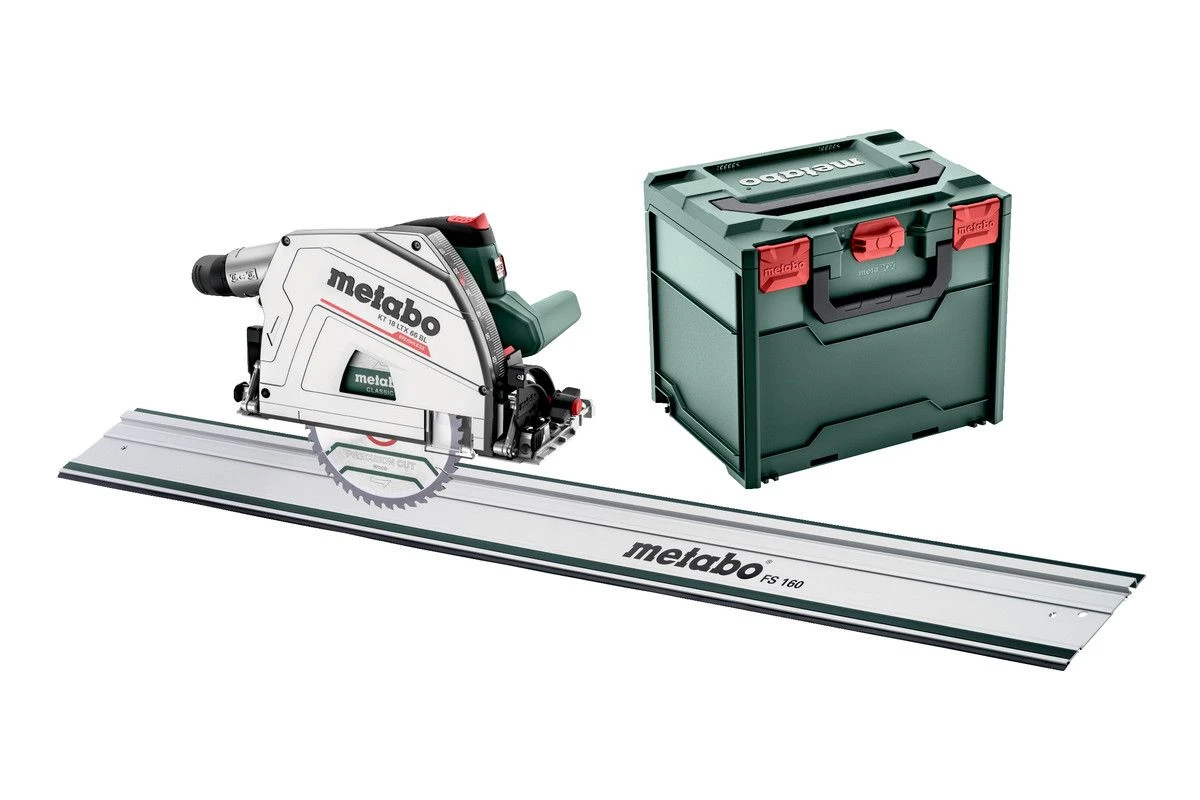 Metabo KT 18 LTX 66 BL 18V Li-ion Accu Invalcirkelzaag Body Incl. Geleiderail In MetaBox - 165 X 20mm - Koolborstelloos - 691172840 1 Metabo KT 18 LTX 66 BL 18V Li-ion Accu Invalcirkelzaag Body Incl. Geleiderail In MetaBox - 165 X 20mm - Koolborstelloos - 691172840