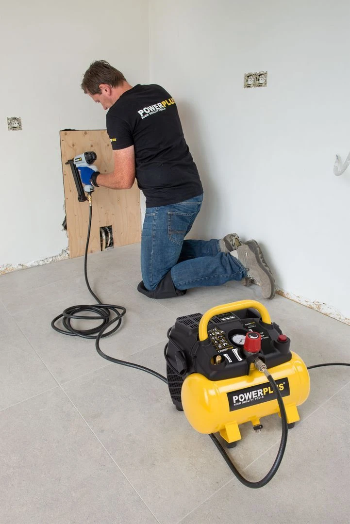 Powerplus POWX1721 Compressor - 1100W - 6L - Olievrij 2 Powerplus POWX1721 Compressor - 1100W - 6L - Olievrij - Afbeelding 2